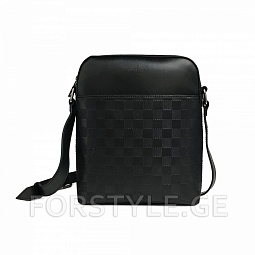 Louis Vuitton-ის მამაკაცის ტყავის ჩანთა District Black